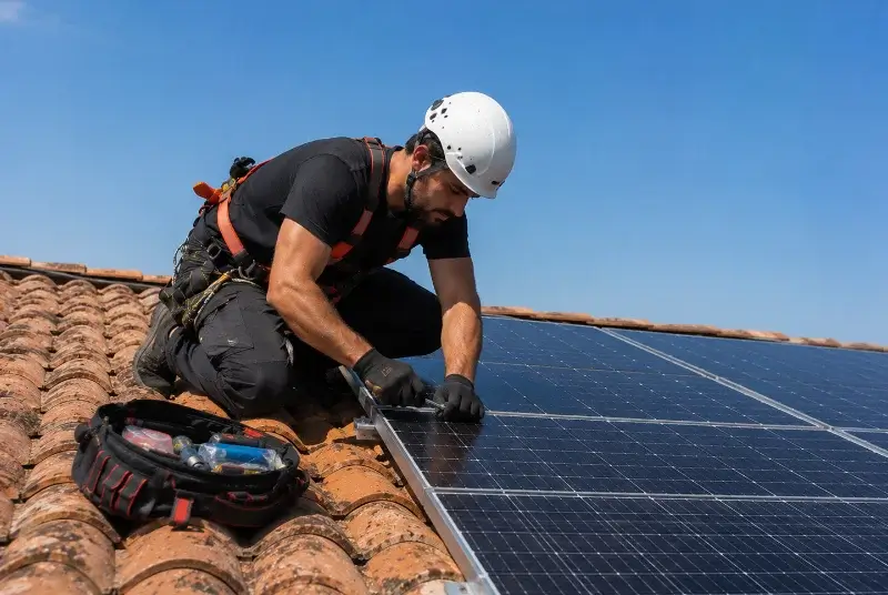 Maintenance et monitoring de panneaux solaires à Vaux-en-Beaujolais
